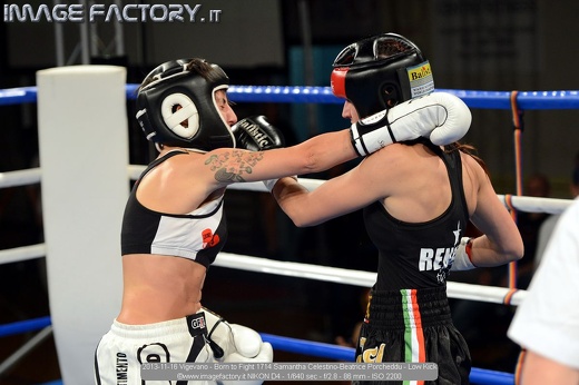 2013-11-16 Vigevano - Born to Fight 1714 Samantha Celestino-Beatrice Porcheddu - Low Kick